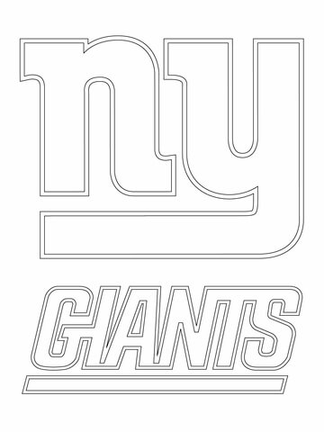 New York Giants Logo  Coloring Page